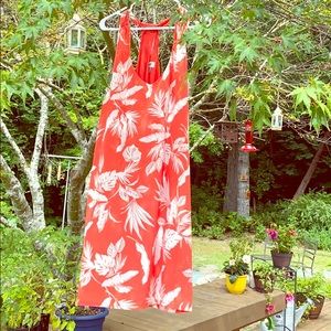 🌺super cute Tropical coral shift dress, size XXL